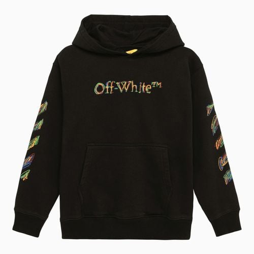 Schwarzer Hoodie aus Baumwolle mit Sketch-Logo - Off-White™ - Modalova