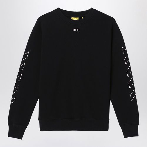 Black cotton sweatshirt with logo - Off-White™ - Modalova