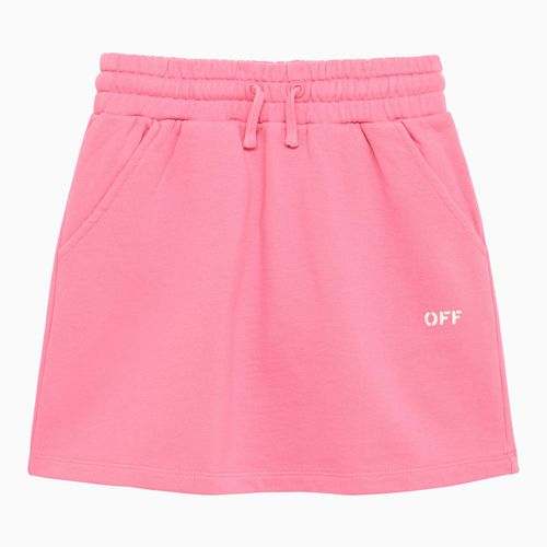 Gonna fucsia in cotone con logo Off - Off-White™ - Modalova