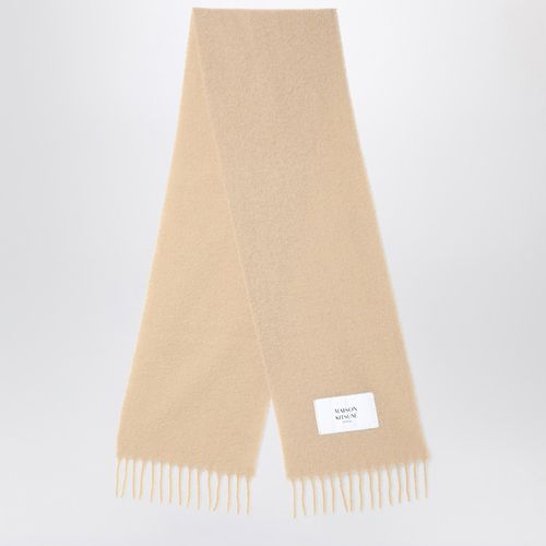 Sciarpa beige chiara in misto lana - Maison Kitsuné - Modalova