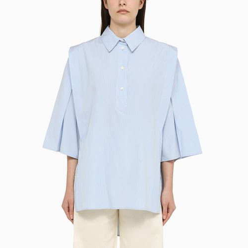 Camicia Lola a righe azzurra in cotone - Margaux Lönnberg - Modalova