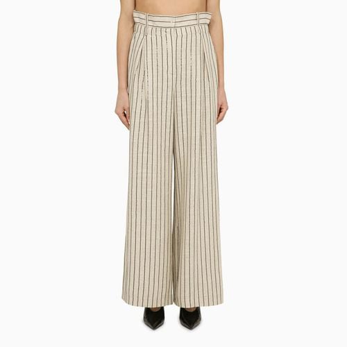 Ludvika linen blend striped trousers - THE MANNEI - Modalova