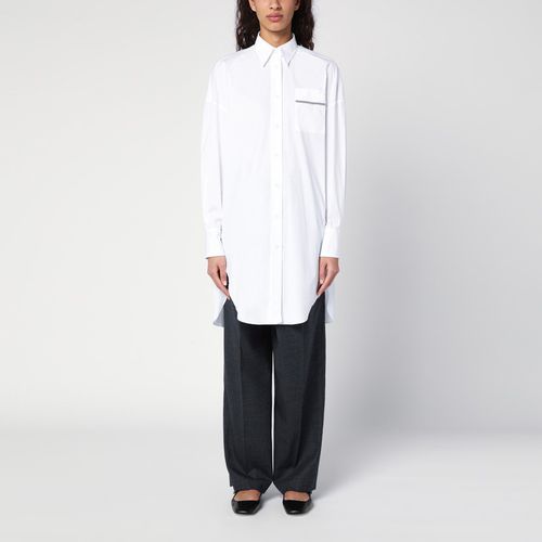 Long Shirt with Shiny Pocket Detail - Brunello Cucinelli - Modalova