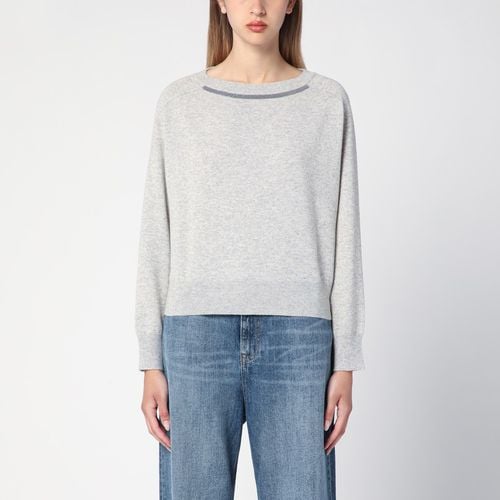 Greige cashmere sweater - Brunello Cucinelli - Modalova