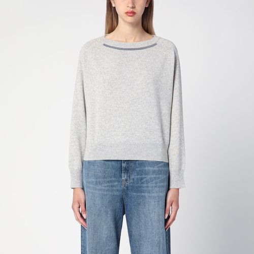 Maglia greige in cashmere - Brunello Cucinelli - Modalova