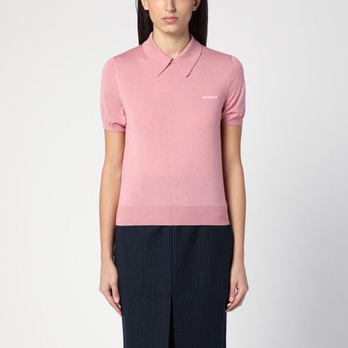 Polo color malva in cashmere e seta - Miu Miu - Modalova