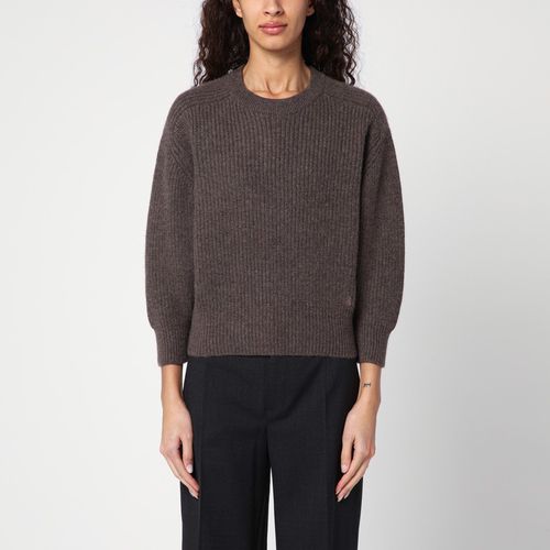 Marcela chocolate cashmere jumper - Loulou Studio - Modalova