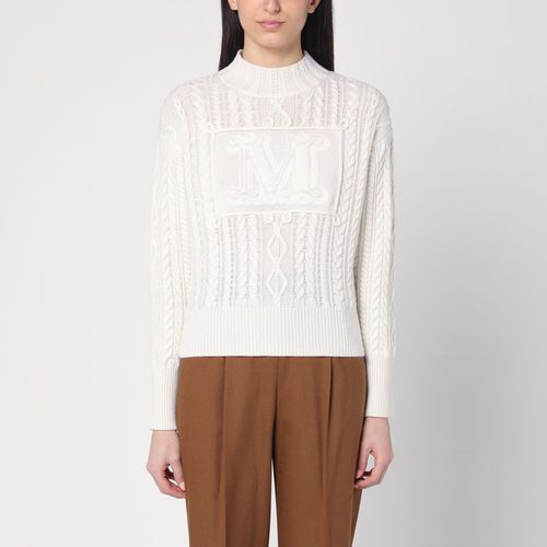 Weißer Pullover aus Wolle und Kaschmir - Max Mara - Modalova