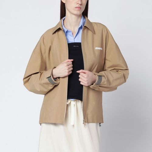 Windbreaker in technical canvas - Miu Miu - Modalova