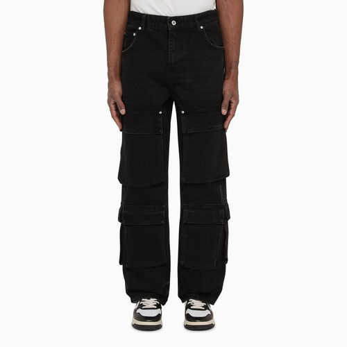 Pantalone cargo R3Ca nero in denim - Represent - Modalova