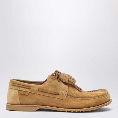 Campo boat shoe in tabacco suede - Loewe - Modalova