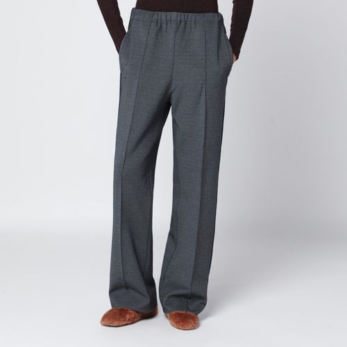 Pantaloni antracite in maglia punto stoffa - Miu Miu - Modalova