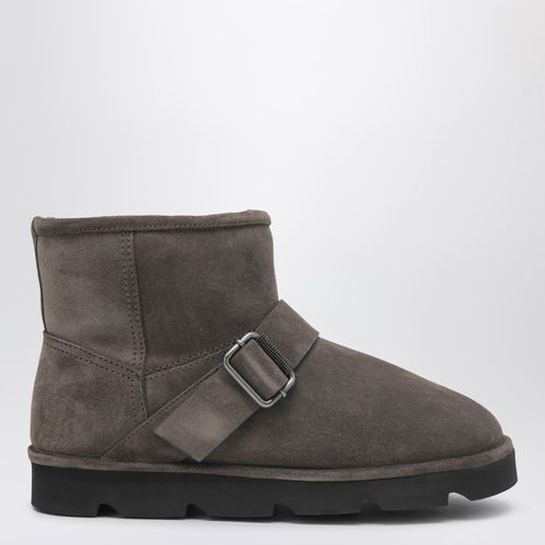 Stiefel aus taubengrauem Wildleder - Brunello Cucinelli - Modalova