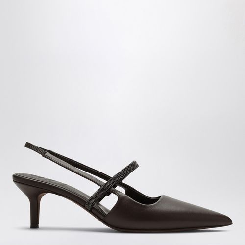 Slingback City con Shiny Strap - Brunello Cucinelli - Modalova