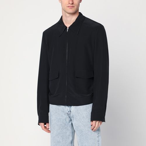 Jacke mit Reißverschluss aus Seide - MM6 Maison Margiela - Modalova