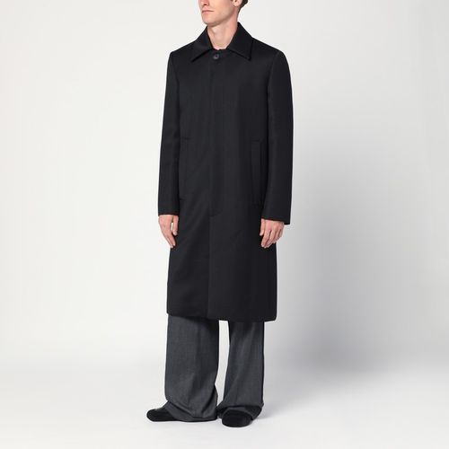 Schwarzer Mantel aus Wollmischung - MM6 Maison Margiela - Modalova