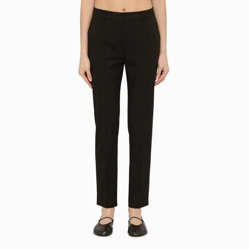 Classic black cotton trousers - Max Mara Studio - Modalova