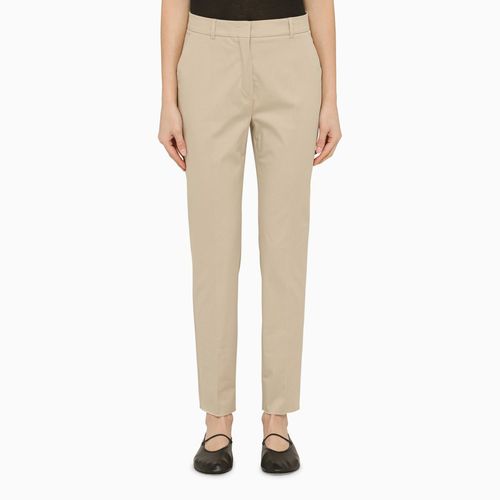 Classic beige cotton trousers - Max Mara Studio - Modalova