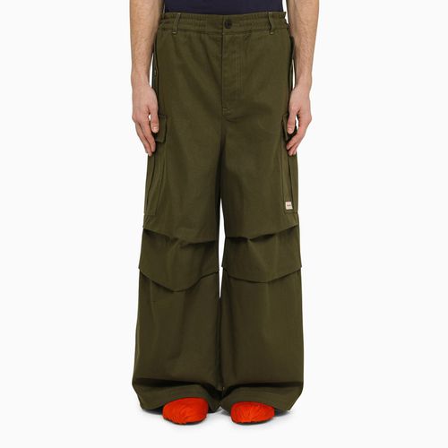 Pantalone cargo ampio scuro in misto cotone - Marni - Modalova