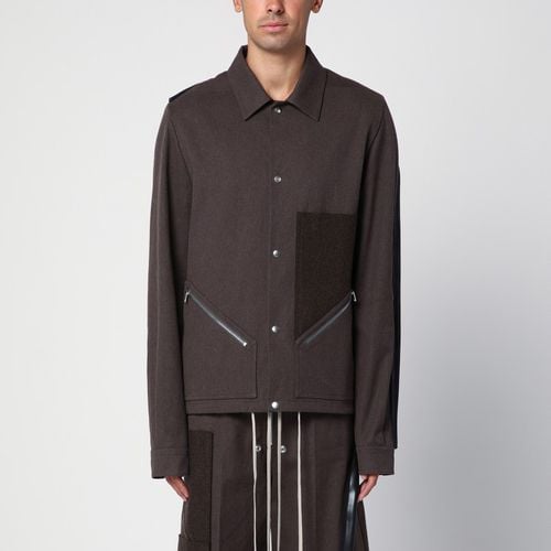 Braune Hemdjacke Tour Snap Front - Rick Owens - Modalova