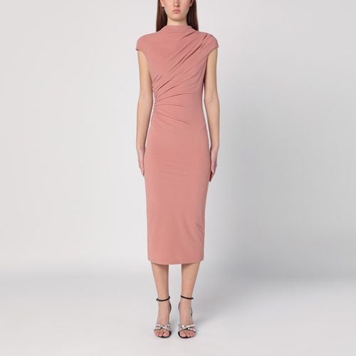 Pink ruffled midi dress - THE ANDAMANE - Modalova