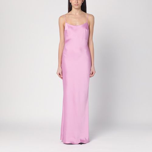 Peony colour dress with back draping - THE ANDAMANE - Modalova