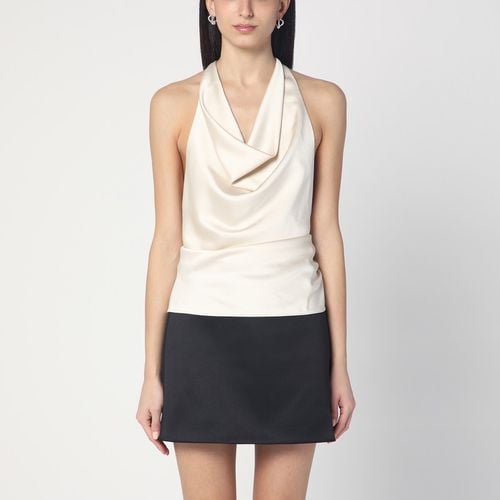 Top ivory with draped neckline - THE ANDAMANE - Modalova