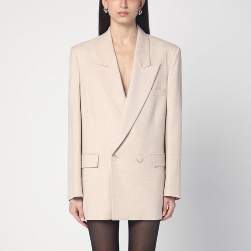 Zweireihige sandfarbene Jacke - The Andamane - Modalova