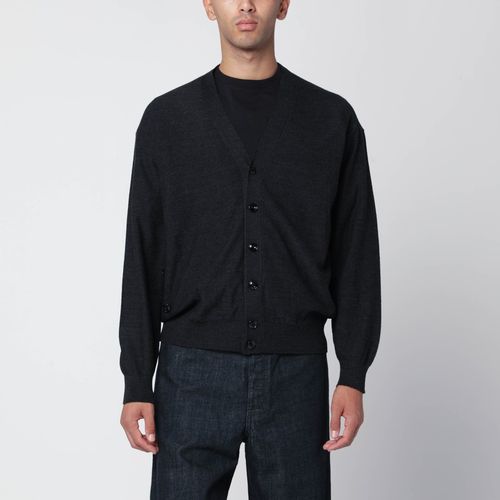 Anthrazitgrauer Cardigan aus Wollmischung - LEMAIRE - Modalova