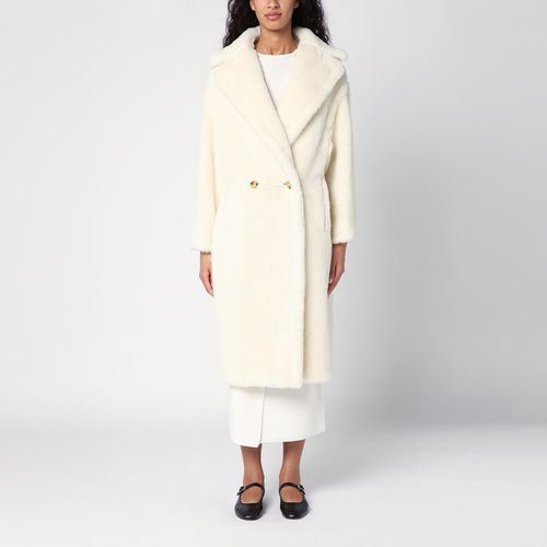 Weißer Teddy Bear Icon Coat aus Alpaka und Wolle - Max Mara - Modalova