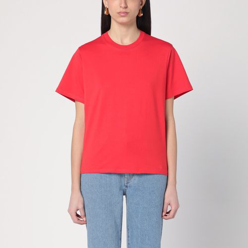 T-shirt girocollo rossa in cotone - Loulou Studio - Modalova