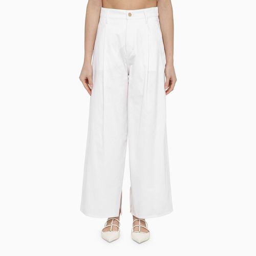 White cotton wide trousers - 'S Max Mara - Modalova