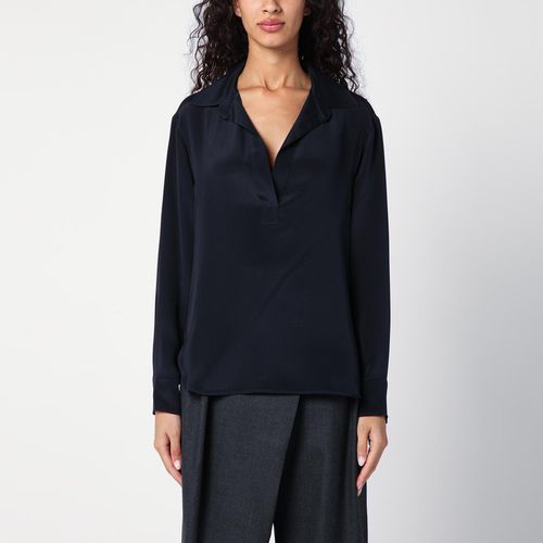 Blue silk crepe de chine shirt - Max Mara - Modalova