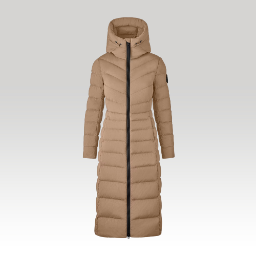 Langer Clair Mantel mit Black Label (Weiblich, , L) - Canada Goose - Modalova