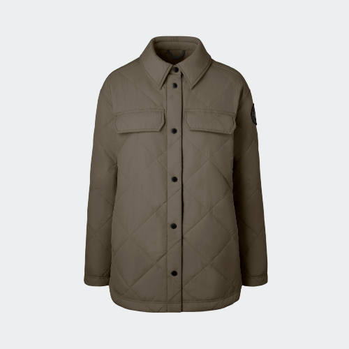 Albany Quilted Shirt Jacket Black Label (Women, , S) - Canada Goose - Modalova