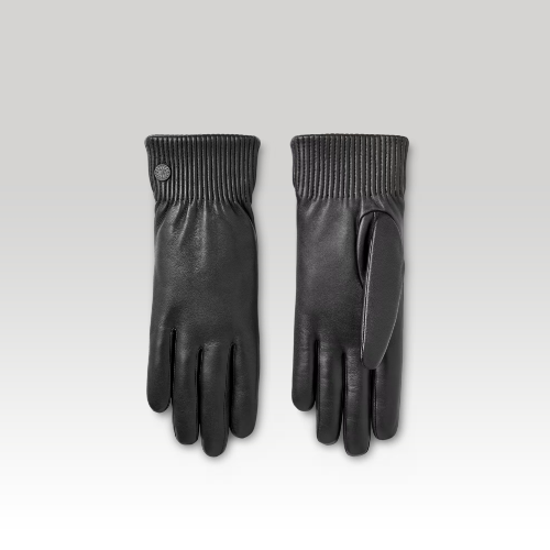 Leather Glove Ribbed Luxe (Women, , M) - Canada Goose - Modalova