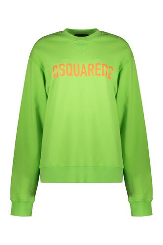 Logo Detail Cotton Sweatshirt - Dsquared2 - Modalova