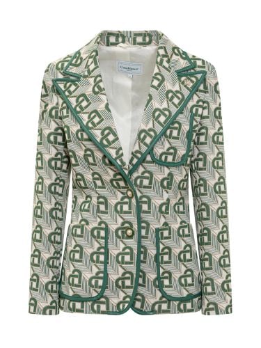 Heart Monogram Jacquard Single-breasted Jacket - Casablanca - Modalova