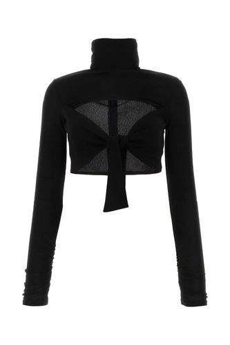 MSGM Black Viscose Top - MSGM - Modalova