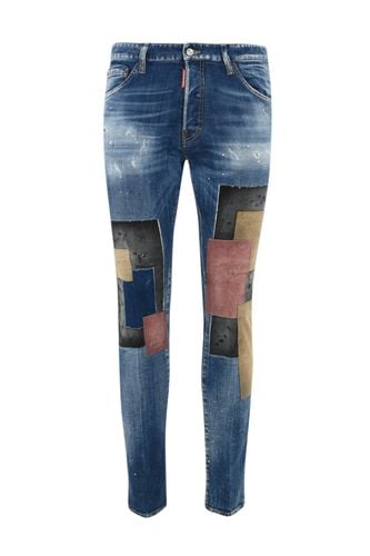 Skinny Cool Guy Jeans With Patches - Dsquared2 - Modalova