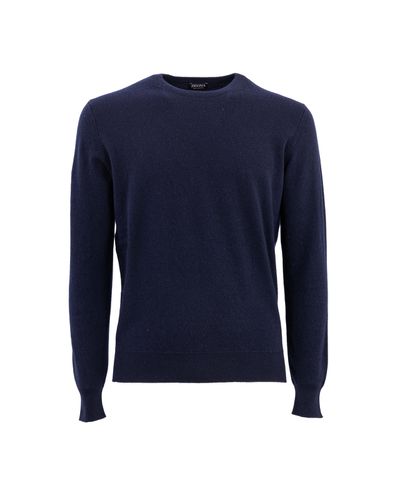 Zegna Sweaters Blue - Zegna - Modalova