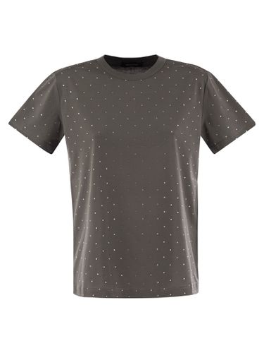 Jersey T-shirt With All Over Embroidery - Fabiana Filippi - Modalova