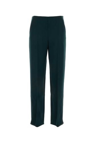 Bottle Green Stretch Wool Pant - Giorgio Armani - Modalova