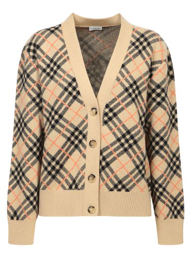 Embroidered Cashmere Cardigan - Burberry - Modalova