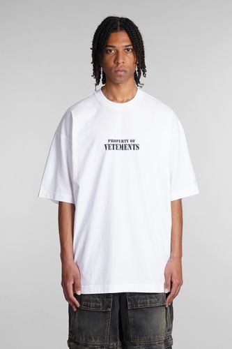 VETEMENTS T-shirt In White Cotton - VETEMENTS - Modalova