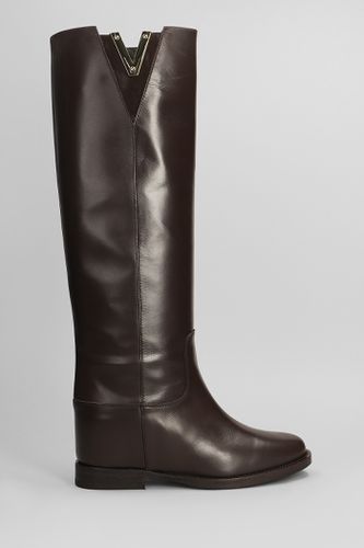 Via Roma 15 In Dark Brown Leather - Via Roma 15 - Modalova