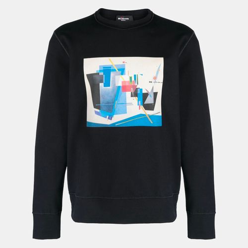 Kiton Black Cotton Sweatshirt - Kiton - Modalova