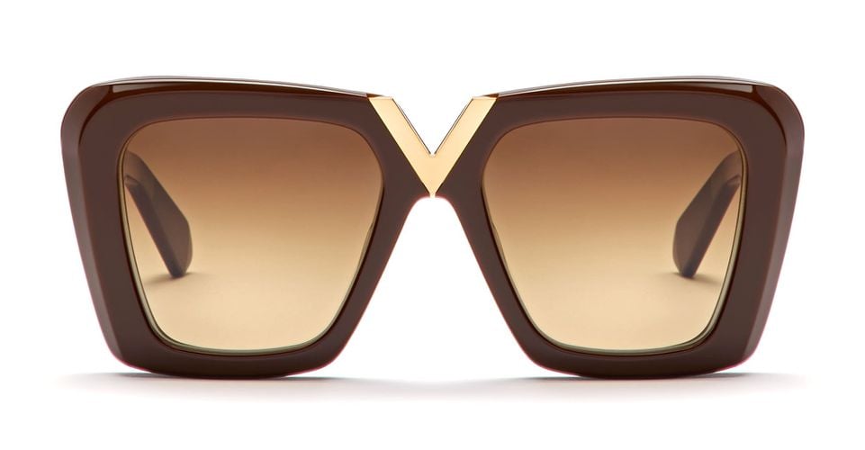 V-gold-ii - Fondant / Gold Sunglasses - Valentino Eyewear - Modalova