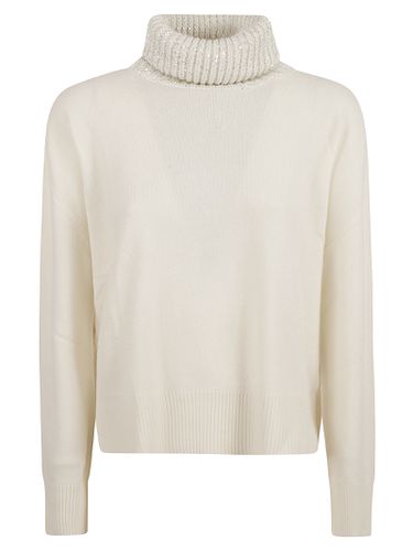 Glittery Turtleneck Jumper - Fabiana Filippi - Modalova