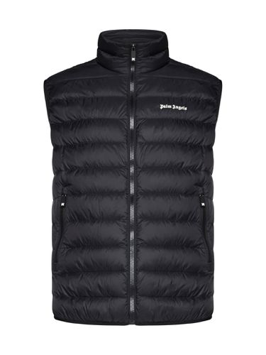 Palm Angels Full Zip Down Vest - Palm Angels - Modalova